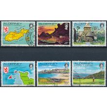 Definitive: 6 Values - Alderney 1983 - FH - SG 1/2, 4, 7, 9 & 11
