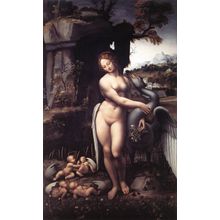 Leonardo_da_Vinci_Leda_1508_15 Art Gallery Poster Canvas Print Wall Decoration A