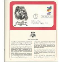LOVE STAMP 1985 ' OFFICIAL FIRST DAY of ISSUE ' (1985)