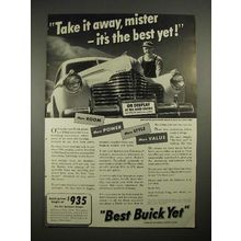 1941 Buick Car Ad - Take it Away, Mister!