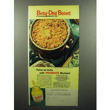 1952 French's Mustard Ad - Busy-Day Beans