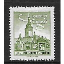 AUSTRIA 1957 BUILDINGS 3s.40 GREEN STEINGATE SG 1314 M MINT