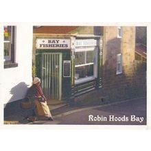 Robin Hoods Bay Fish & Chip Fisheries Shop Postcard