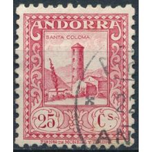 Definitive: 25c P11½ - Andorra Spanish 1931 - FH - MiNr 20B