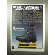 1987 Browning Model 7040 Waterproof Boot Ad