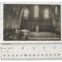 vintage postcard Dryburgh Abbey - Interior of Chapter House