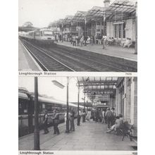 Looughborough Train Railway Station 2x Rare Postcard s