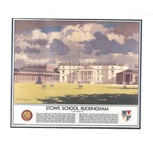 UK RAIL ADVERTISING L.M.S. STOWE SCHOOL BUCKINGHAM CARD NO 10325168