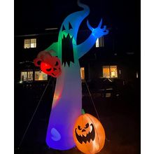 12 Ft Halloween Inflatable Decorations, Ghost Inflatables Outdoors Giant Large H
