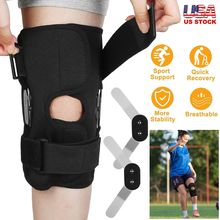 Sport Knee Brace Adjustable Open Patella Knee Support Compression Knee Wrap F...