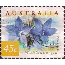 AUSTRALIA, FLOWERS, Australian Bluebell, yellow 1999, 45c