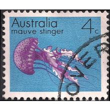 AUSTRALIA, Mauve Stinger, blue 1973, 4c