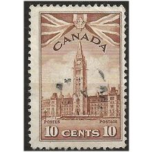 Canada 1942 SG383 10c Brown Mounted Mint . .. .