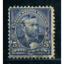 Used 281 5c Ulysses S. Grant Barely Clears M05013