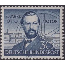 West Germany 1952 30pf Anniversary of Otto Gas Engine