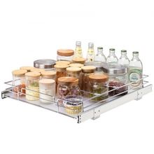 14"W x 21"D Pull Out Cabinet Organizer, Heavy Duty Slide Out Pantry Shelves,...
