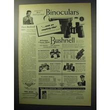 1955 Bushnell Binoculars Ad - Needs Completely Filled