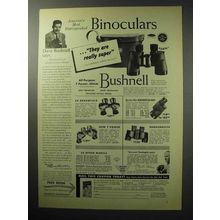 1955 Bushnell Binoculars Ad - They Are Really Super