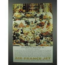 1961 Air France Ad - 3,100 Guests for Dinner Every Day