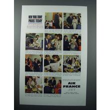 1961 Air France Ad - New York Today Paris Today