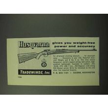 1962 Husqvarna Rifle Ad - Weight-Free Power