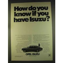 1976 Buick Opel Isuzu Ad - How Do You Know