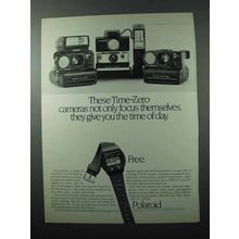 1981 Polaroid Camera Ad - Time-Zero SX-70, Pronto