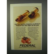 1982 Federal Ammunition Ad - Hi-Power, Champion