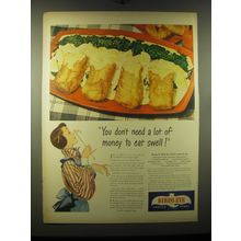 1948 Birds Eye Advertisement - recipe Birds Eye Cod on a Spinach Isle