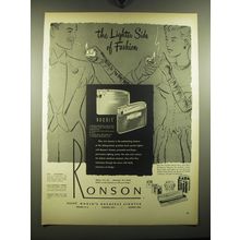 1949 Ronson Adonis Cigarette Lighter Ad - The lighter side of Fashion