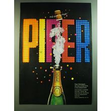 1969 Piper Champagne Ad - Pop goes the Piper!