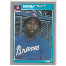 1985 Fleer baseball card 338 Gerald Perry