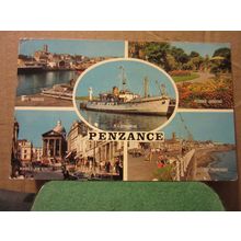 multiview, PENZANCE, CORNWALL used postcard by J. Salmon 1972 pm =