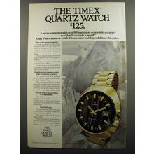 1972 Timex Quartz Watch Advertisement
