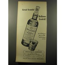 1953 Bellows Scotch Ad - Great Scotch! Bellows Scotch!