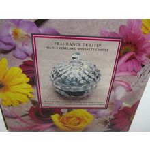Fragrance Candle De-Lite Highly Perfumed Specialty Candle with Stylish Glass Dis