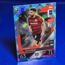 Topps Match Attax 2022/23 Kerem Demirbay Crystal Blue Parallel Card #231