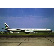 Aircraft postcard Union de Transports Aeriens Douglas DC-8, F-BOLJ. Unposted