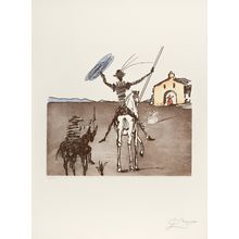 Salvador Dali (1904-1989). The Impossible Dream, from Historia de Don Quichotte