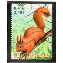 FRA 2001 2,70F 'ANIMALS' FINE USED (EBID20-262)