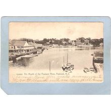 Rhode Island Pawtucket Postcard The Mouth Of The Pawtucket River Undivided~932