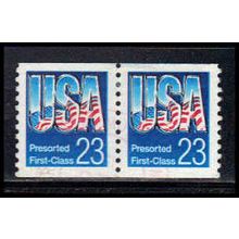 Used 2606 23c USA Very Fine Pair PA1463