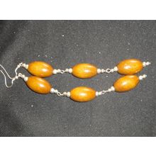 Fabulous 135mm long drop wood earrings