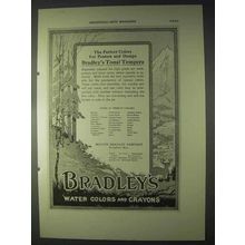 1922 Bradley's Tonal Tempera Ad - Perfect Colors