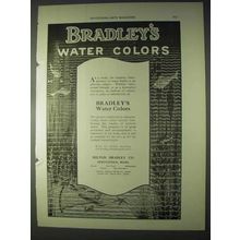 1922 Bradley's Water Colors Ad