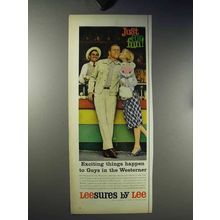 1960 Lee Westerner Leesures Clothes Ad - Exciting!