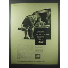 1960 Esso Chemicals Ad - See a Car That Shines