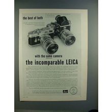 1960 Leica M-3 Camera Ad - Best of Both