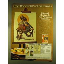 1980 Nabisco Ritz Crackers Ad - Rockwell Print