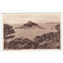 St Michael's Mount from the North East Cornwall Postcard C2380